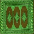 thumbnail image 1 of Ahgly Company Indoor Square Persian Green Traditional Area Rugs, 4' Square, 1 of 1