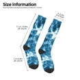 thumbnail image 2 of Cauagu Blue Tie Dye Print Women's Men's Ankle Socks 1-pack Casual Athletic Socks for Unisex Adult Moisture-Wicking Socks for Daily Wear/Running/Sport, 2 of 8