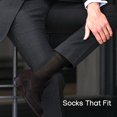 thumbnail image 2 of OWNTIDE 5-Pack Men's Dress Crew Socks, Ultra Thin Lightweight Breathable Cotton Socks, 2 of 5