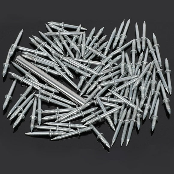 Non Marking Nail Invisible Baseboard Finishing Nails Screws for Wood Veneer 100Pcs