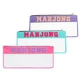 thumbnail image 4 of Practical Mahjong Storage Bag, Large Capacity 20.9" X 9.45" Holds 166 American Mahjong Tiles, Waterproof Pvc Nylon Material With Gold Sequin Letter Patches And Transparent Design,, 4 of 5