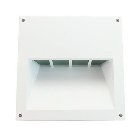 

We-eF Lighting Recessed Wall Mount Luminair Light Fixture CFL Die-Cast Path lighting Landscape Lighting White Finish