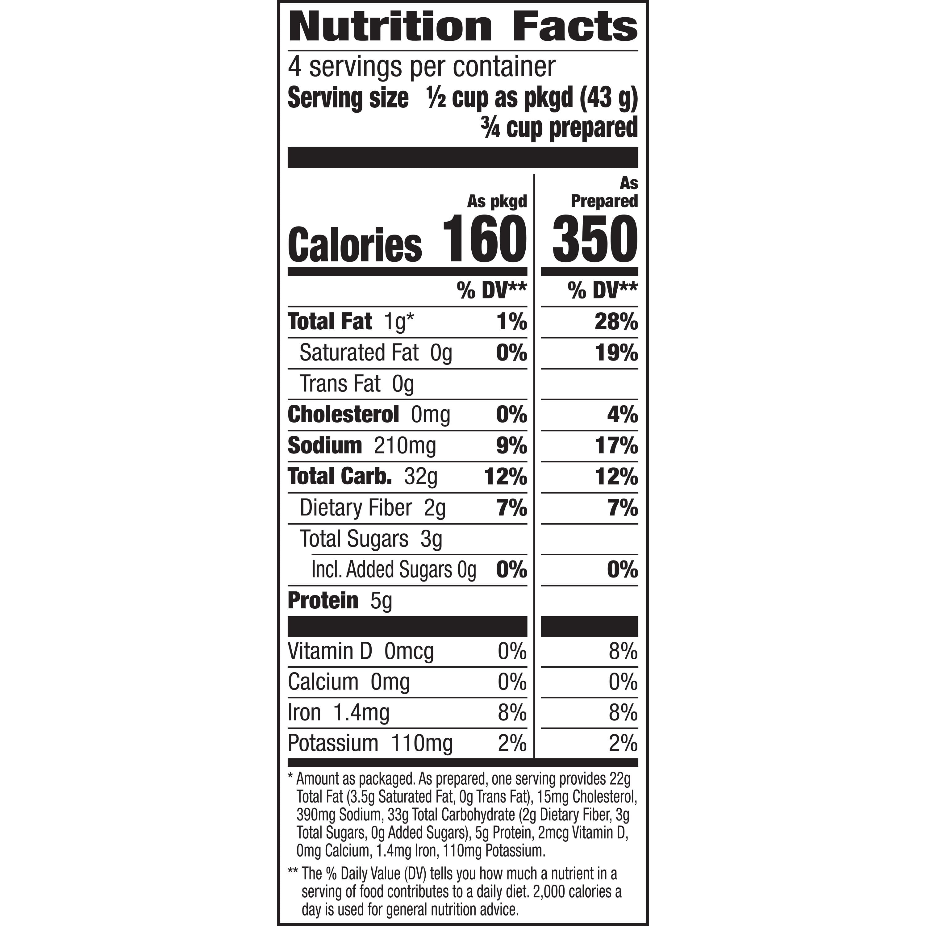 Suddenly Salad Creamy Parmesan Pasta Salad Mix with Vegetable Blend & Seasoning, 6.2 oz Box