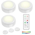 thumbnail image 1 of Pressing Night Light Wireless Colorful Cabinet Light Dimming LED Cabinet Night Lamps with Remote Control Touch Sensor for Home Hotel Office, 1 of 9