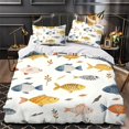 thumbnail image 3 of Home Bedding Set Fish Shell Comforter Cover Set Teen Adult Creative Seafloor Bedspreads,King (90"x104"), 3 of 5