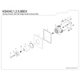 thumbnail image 3 of Kingston Brass KS4040BEX Essex Single-Handle Six-Way Diverter Valve with Square Trim Kit, Matte Black, 3 of 4