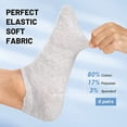 thumbnail image 6 of 6 Pairs No Show Socks for Men,Mens Low Cut Invisible Ankle Socks,Non Slip Cotton Casual Sneaker Trainer Socks with Arch Support(7-13), 6 of 8