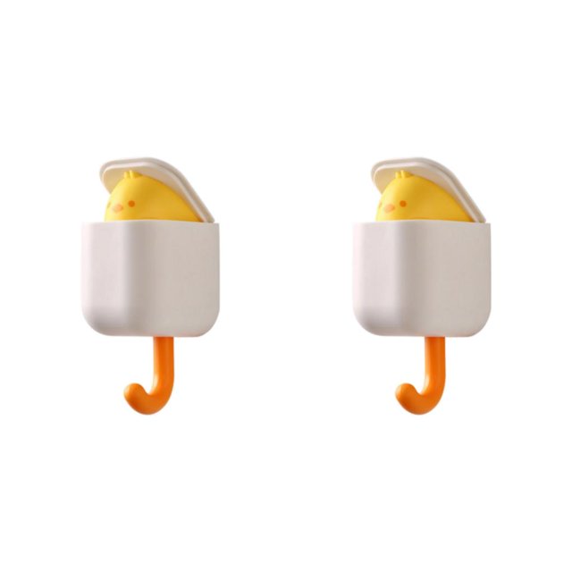 Justharion Coat Hooks Wall Mounted Decorative Bag Rack Coat for Entryway Home Office white 10.5x5x4.5cm 2Set
