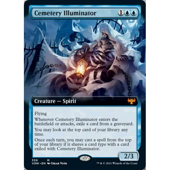 MtG Innistrad: Crimson Vow Mythic Rare Cemetery Illuminator (Extended Art) #356