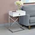 thumbnail image 2 of Furniture of America Fonda End Table with USB, Glossy White, 2 of 8