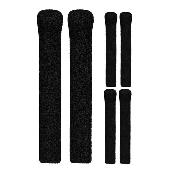 FENGGUIQU 3 Pairs Black Soft Knitted Temple Grips for Eyeglasses Comfortable Anti- Accessories