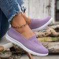 thumbnail image 7 of oqasdz Women Casual Shoes Plus Size Slip On Close Toe Mesh Breathable Flat Bottom Walking Shoes Solid Color Comfort Trendy Versatile Summer Outdoor, 7 of 7