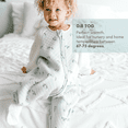 thumbnail image 4 of Tealbee Dreamsie - Bamboo Sleep Sack with Sleeves and Footies - (0.8 Tog) Croissant 12m-2t, 4 of 11