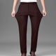 thumbnail image 1 of Pantalones de traje casuales con bolsillos y botones de color liso para hombre, 1 of 7