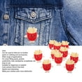 thumbnail image 3 of Parches Para Coser, Algodón, 10 Piezas, Lindas Papas Fritas, Parches Bordados Innovadores Para Pantalones, Bolsos, Faldas, 3 of 7