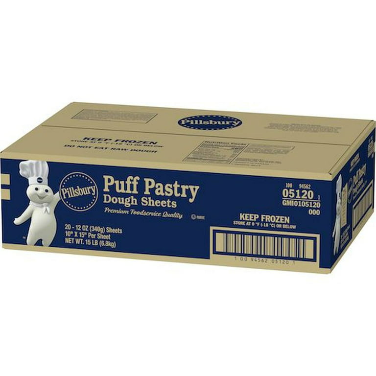 Pillsbury Puff Pastry Dough Sheet, 12 Ounce -- 20 per case 