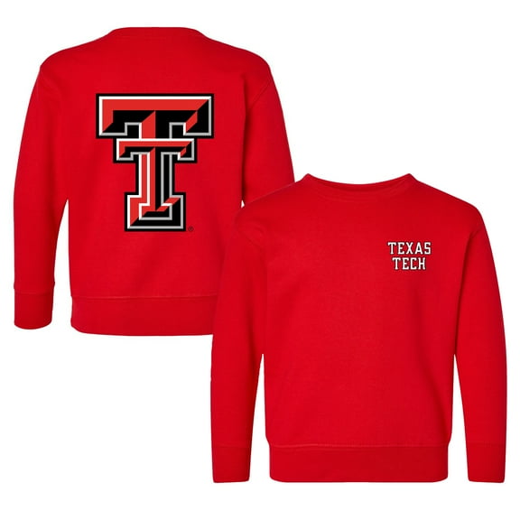 Toddler Chad & Jake Red Texas Tech Red Raiders Logo Pullover Sweatshirt