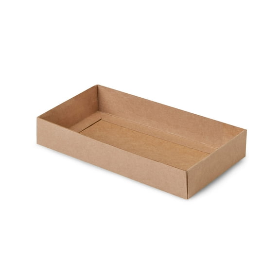 100 PK, Kraft Slide Open Candy Box Base, 8 x 4.25 x 1" For Candy Or Small Gifts