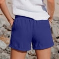 thumbnail image 5 of Athletic Running Shorts for Women Summer Casual Lightweight Elastic Waist Loose Beach Shorts with Pockets, 5 of 9