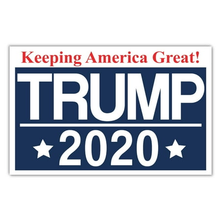 Political Campaign Yard Sign w/Stake - Donald Trump 2020 President - 18