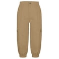 thumbnail image 5 of Lzobxe Fashion Plus Size Capris for Women Casual Color Elastic Loose Pants Straight Wide Leg Trousers with Pocket Cropped Pants for Women,Sizes S-2XL, 5 of 5