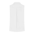 thumbnail image 5 of TKLPEHG Tank Tops for Women V-Neck Button Tank Top Western Outfit for Women Regular Sleeveless Blouses Leisure Fashion Solid Color Graphic Tee Lightweight Blouses (White,XXXL), 5 of 7