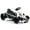 White, variant on Kicctian 24V Kids Electric Go Kart, Dual 300W Motors Drift Kart, 8MPH Four Wheeler with Music & Horn, Slow Start, Max 175lbs, Ride on Racing Car for Ages 8-12,Pink