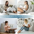 thumbnail image 7 of TOPCHANCES Large Bed Wedge Pillow, Headboard Triangular Backrest Reading Pillow with a Side Pocket(Light Grey, 79 x 7.8 x 20 inch), 7 of 7