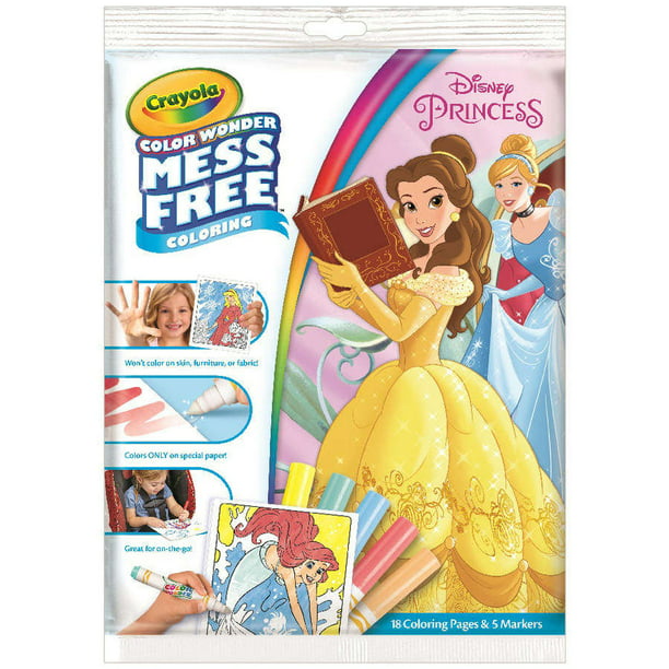 Crayola Color Wonder Mess-Free Coloring Pages, Disney Princess