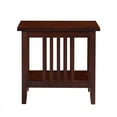 thumbnail image 3 of Linon Table d'Appoint Mission en Bois Finley Marron, 3 of 10