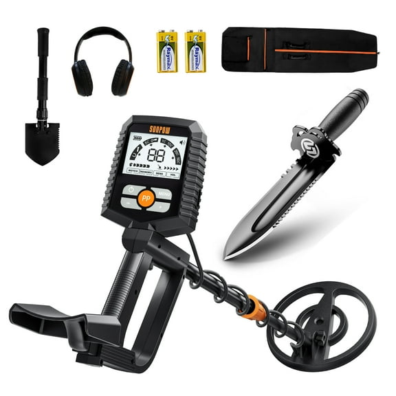 Metal Detector for All Ages: Waterproof Design for Gold Hunting, Reliable Anti-Interference Technology, Clear LCD Screen, Multiple Modes, IP68 Coiled Head