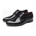 thumbnail image 6 of Dress Shoes for Men Pointed Toe Classic Patent Leather Lace Up Oxford, 6 of 8