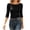 Black, variant on Women's Half Sleeve T Shirts Boat Neck Casual Tee Shirt Fall Basic Shirt Slim Going out Shirts for Women