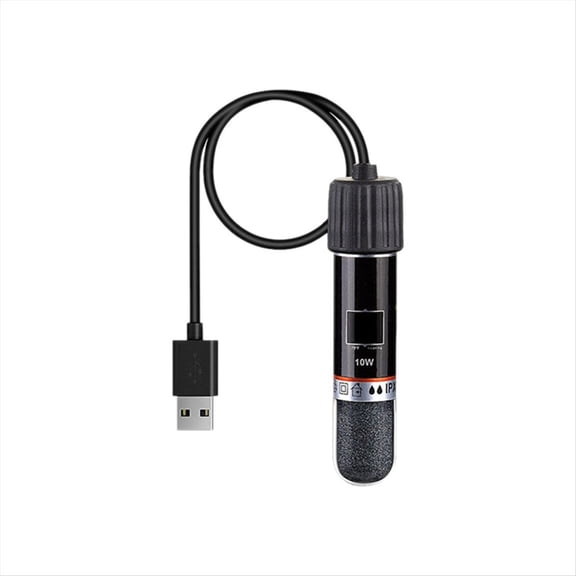 USB Mini Aquarium Heating Rod for Fish Tank 26°C Constant Temperature Heater Submersible Thermostat 10W