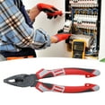 thumbnail image 2 of Alicates de electricista alemanes multifuncionales, pelacables, cortadores de cables, herramientas manuales de corte de 8 pulgadas, 2 of 12