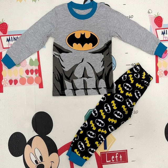 Conjunto de otoño para niños y niñas, pijamas de manga larga con dibujos animados de Navidad, Halloween, 2-7T