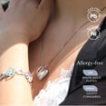 thumbnail image 2 of Collar Leafael Infinity Love Heart con forma de corazón opalino y cristal blanco, 2 of 6