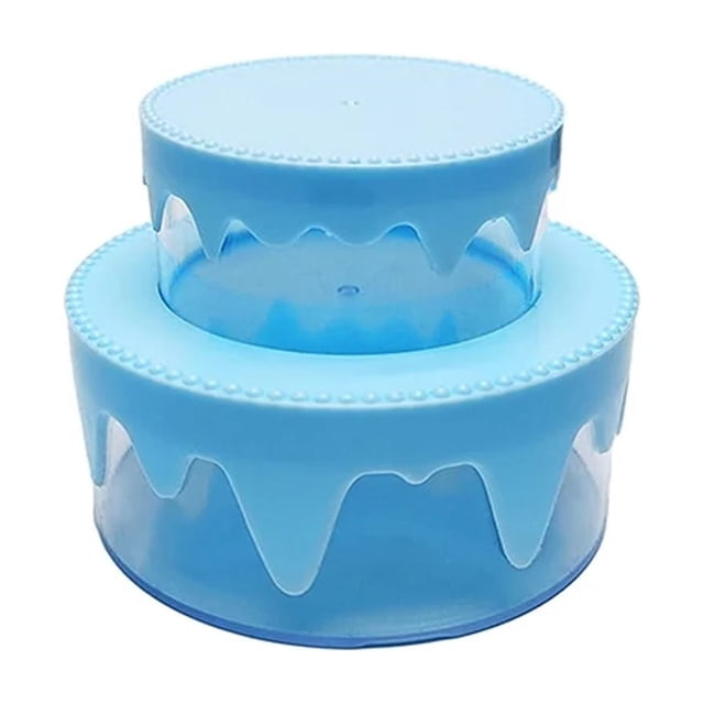 FUYPSE 2026 New Arrivals 1Pc Double Layer Cake Box Storage, Diy Transparent Round Cake Style Storage, Smooth Edge,Imitation of Play House, Hairpin Sundries Storage Cases Household Stuffs