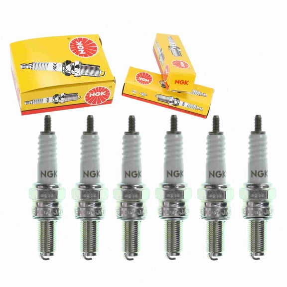 6 pc NGK 7499 Standard Spark Plugs for 4128 92070-1142 94701-00315 94703-00315 C9E G1 G55 G58 U27ESN Ignition Wire Secondary