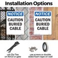 thumbnail image 3 of Caution Buried Cable OSHA Notice Aluminum Sign 18 Inch x 12 Inch - 10 Pack, 3 of 8