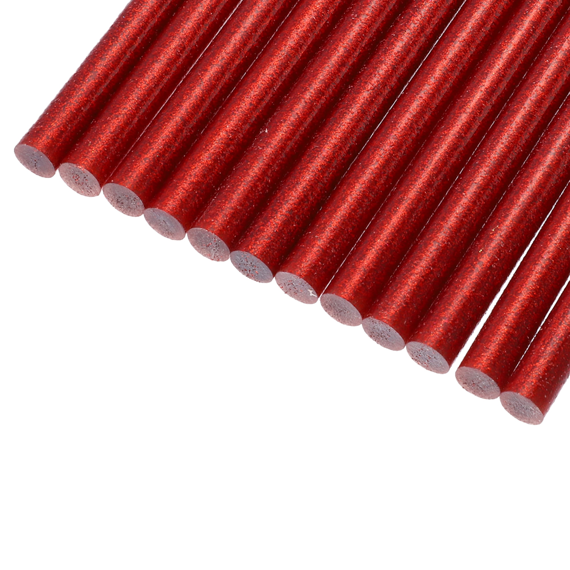 Unique Bargains 12pcs 11 x 200mm EVA Bling Paintless Dent Repair Hot Melt Glue Red
