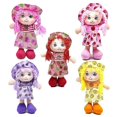 thumbnail image 5 of Cute Rag Doll Pink Orange With Hat And Fruit Clothes Doll Girl Gift, 5 of 5