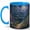 Blue, variant on Quiet Mystery Forest 11oz Ceramic Mug, Moonlit Floral Night Art