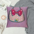 thumbnail image 2 of Mouse I am Awesome Lavender and Pink, Figaro Plush Decorative Toddler Pillow, 2 of 5