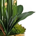 thumbnail image 3 of Vanity Art 23.62" H Artificial Orchid Arrangement in Gold-plated Ceramics Vase, 3 of 6