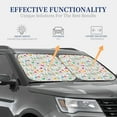 thumbnail image 3 of Kdxio Chemical Flasks And Test Tubes Print 2-Piece Sun Shade Front Windshield - Foldable Car Front Window Sunshades for Most Sedans SUV Truck, 3 of 6