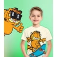 thumbnail image 2 of Garfield Boy T-Shirt (1-14 Years Old) Toddlers to Kids Party Outfit Tee Gift 13 Ecru SS, 2 of 8