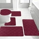 thumbnail image 3 of Juego de 5 alfombrillas de baño de espuma antideslizantes, suaves, absorbentes, lavables a máquina y de secado rápido para un baño familiar seguro y cómodo. Aestivo | Rojo | AESTIVO, 3 of 7