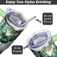 thumbnail image 4 of 40 Oz Butterfly Tumbler with Handle and Straw, Double Wall Stainless Steel Cup, Butterfly Tumbler with Lid and Straw, 40 Oz Water Bottle and Mug for Women Gifts, 4 of 6
