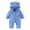 Blue, variant on Baby Unisex Bodysuits Toddler Baby Clothes Newborn Baby Bear Outfit Suit Girls Boys Fleece Jumpsuit Romper Hooded Winter Snowsuit Clothes Pajama Outfit for Baby Boys Girls